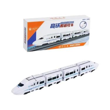 Imagem de Trem Elétrico De Alta Velocidade Para Crianças, Brinquedo DIY De Simul