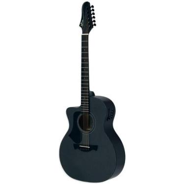 Imagem de Violão Tagima Rio Negro Eletroacustico Canhoto Metallic Deep Silver Sa