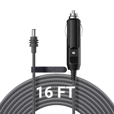 Imagem de Starlink Mini cabo adaptador de carro 16 pés/5 m, à prova d'água 18AWG Starlink Mini isqueiro cabo de alimentação, adaptador de carro 12 V-24 V para caminhões, ônibus, navios