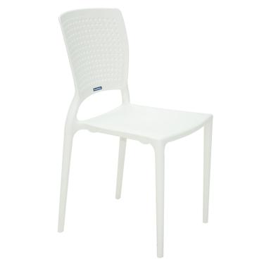 Imagem de Cadeira Tramontina Safira Branca em Polipropileno e Fibra de Vidro