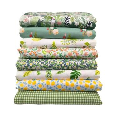 Imagem de Quadrados De Tecido De Algodão 20x25cm 8PCS Para DIY Patchwork, Quilti