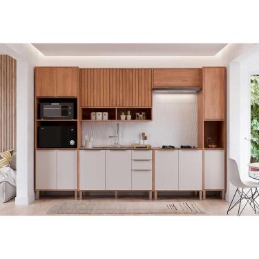 Imagem de Cozinha Modulada MGM 6 Peças Divina C6P134 Cinamomo/Off