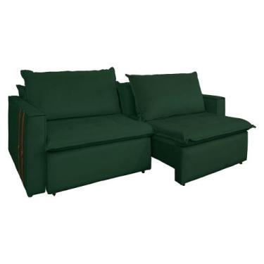 Imagem de Sofá Retrátil Reclinável 4 Lugares 270 cm México Veludo K01 - D'Rossi,