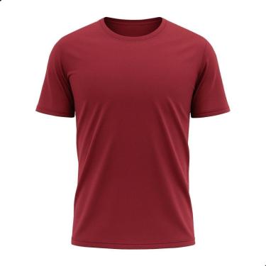 Imagem de Camiseta Básica Unissex Dry Lisa Tradicional Poliéster Confortável Treino-Unissex