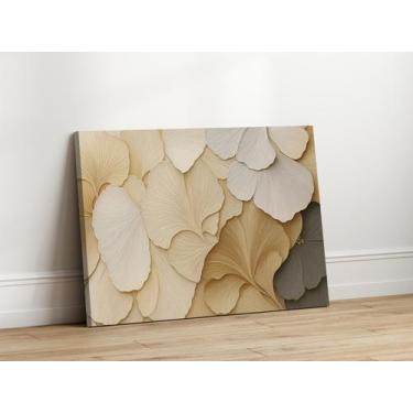 Imagem de Quadros Decorativos para Sala Quarto Flores Secas Elegante 90x60 Linha