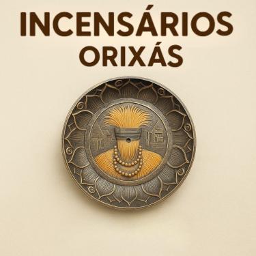 Imagem de Incensário Prato de Orixás 12 cm em Resina | Religiosos