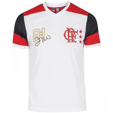 Imagem de Camisa Retrô Flamengo Réplica Mundial 81 Zico DRY Masculina-Masculino