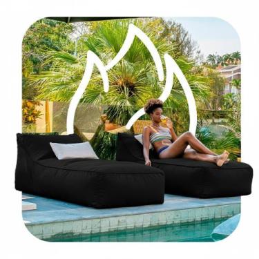 Imagem de Espreguiçadeira de Jardim Puff Uni  Eco Flame Garden - Sofá na Caixa, 