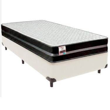 Imagem de Cama Box Solteiro e Colchão Bogota Molas Ultralastic Inducol Palha