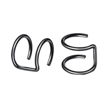 Imagem de Brincos De Pressão Femininos De Aço Inoxidável Com Folha, Sem Furo, Ac