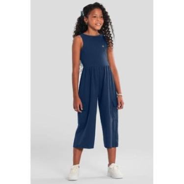 Imagem de Macacão infantil menina texturizado Brandili-Feminino