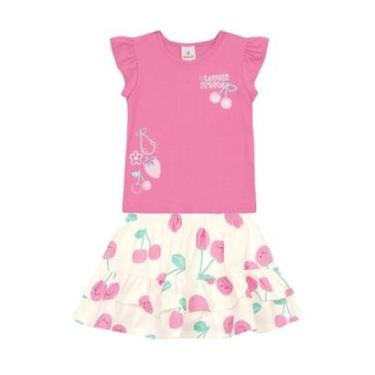 Imagem de Conjunto infantil menina de frutinhas Brandili-Feminino