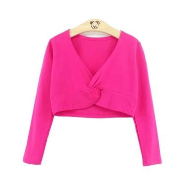 Imagem de Leotardo De Dança De Manga Longa Para Meninas, Top Pullover Para Práti