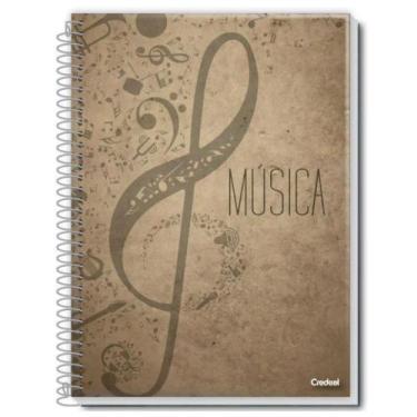 Imagem de Caderno de Música Universitário Espiral 96 Folhas CREDEAL