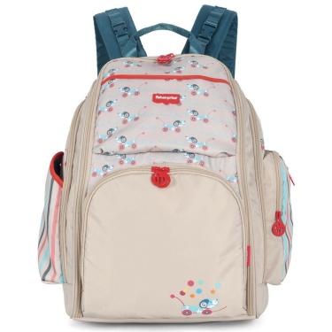 Imagem de Mochila Maternidade Bolsa Mamãe Bebê Original Fisher Price-Feminino
