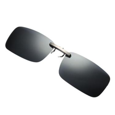 Imagem de Lentes Clip On Sobrepõe Óculos Polarizada e com Proteção UV400 - Vinki
