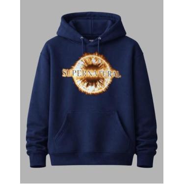 Imagem de Moletom Super Natural Blusa De Frio Casaco Unissex - NM KIds, Azul, Ma