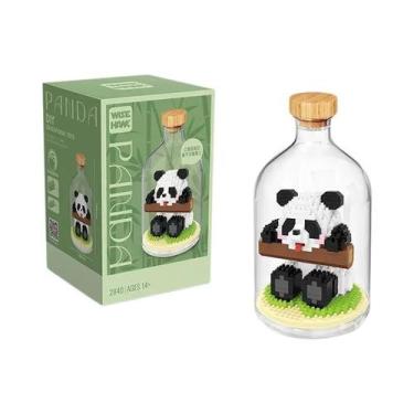 Imagem de Blocos De Montar Micro Panda Kawaii: Mini Tijolos De Brinquedo Para Mo