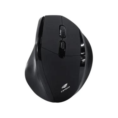 Imagem de Mouse Sem Fio Ergo, 1600 DPI, Preto, C3tech - M-W120BK