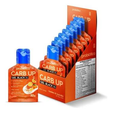 Imagem de Carb Up Black Gel C/ Cafeína 10 Sachês Sabor Laranja - Probi - Congrat