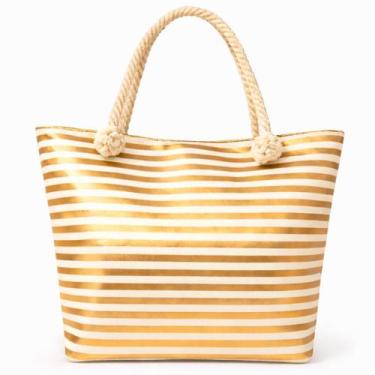 Imagem de Bolsa de Praia Feminina com Nécessaire Grande Resistente para Verão - 