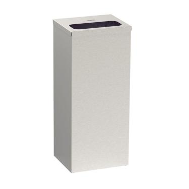 Imagem de Lixeira Square 50L em Aço Inox com Acabamento Scotch Brite para Cozinha e Escritório Inox