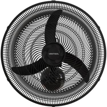 Imagem de Ventilador de Parede 130W 50CM Preto New para Uso Comercial com Instalação Fixa 110V
