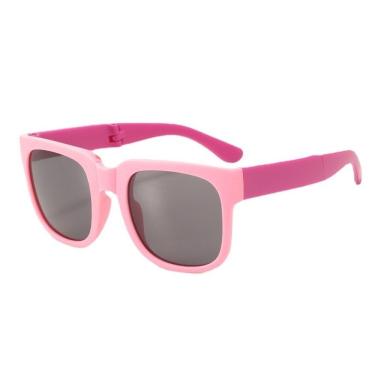 Imagem de Óculos de Sol OEM Moda Meninas Eyewear UV400 em PC e Policarbonato Rosa com Proteção UV...