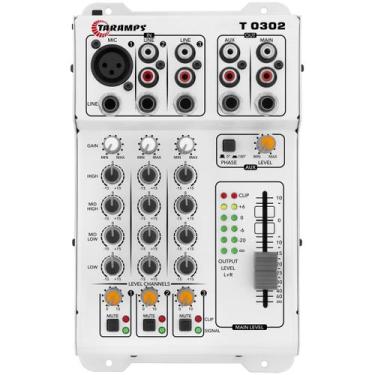 Imagem de Mesa De Som Equalizador Taramps T0302 3 Canais 2 Saídas T 0302
