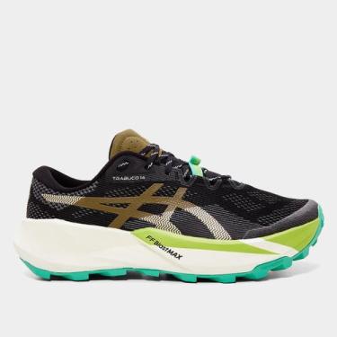 Imagem de Tênis Asics Trabuco 14 Masculino, Preto, Marrom, 39