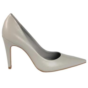 Imagem de Sapato Scarpin Carrano Couro 754001, Cinza, 35
