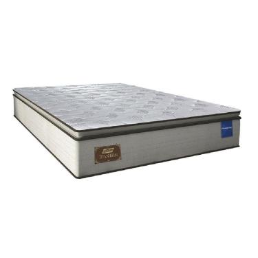 Imagem de Colchão Casal Titan Com Molas Powerblue 138x188x27cm Gazin Bege