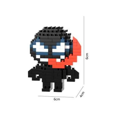 Imagem de Brinquedo Blocos de Montar Infantil Brinquedo Educativo Animais De Bri