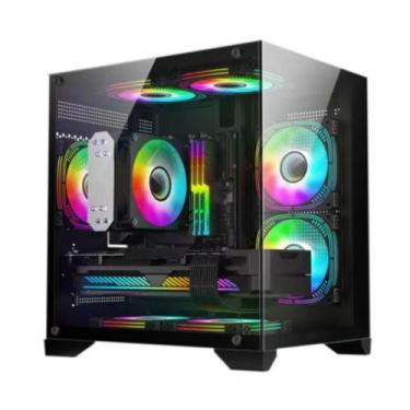 Imagem de Gabinete Gamer Hayom GB1790 4 Fans S/Fonte Mini Tower ATX - GB1790