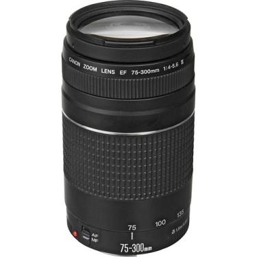 Imagem de Lente Zoom Teleobjetiva Canon EF 75 300mm F4 5.6 III