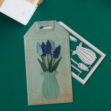 Imagem de Lapoo Molde de Corte Metálico Flores 12 x 7 cm para Scrapbooking