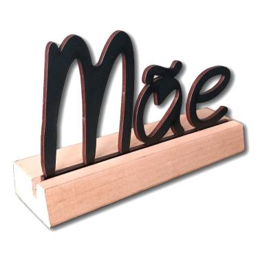 Imagem de Frase Palavra De Mesa Mdf Com Base De Madeira De Pino Mãe