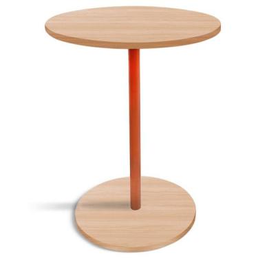 Imagem de Mesa de Canto Lateral Alta Redonda para Sala Albany - Cobre Jade - Gen