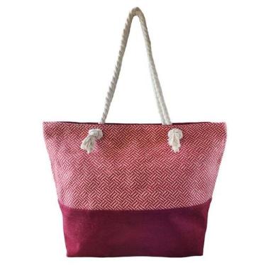 Imagem de Bolsa Sacola Para Praia E Piscina Grande Feminina - HWJ, Vermelho