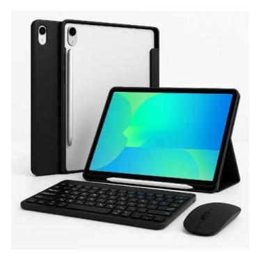 Imagem de Capa Com Teclado +mouse E Caneta P Tablet Xiaomi Pad 2 preto - genéric