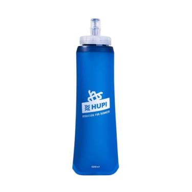 Imagem de Garrafa Dobrável HUPI Soft Flask Boca Larga, Cor: Azul, Tamanho: 500ML