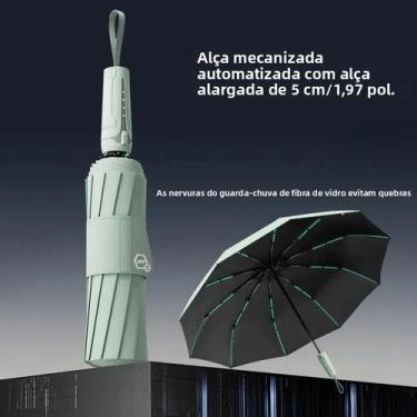 Imagem de Guarda-chuva Automático Masculino Grande E Resistente Ao Vento Com Cab