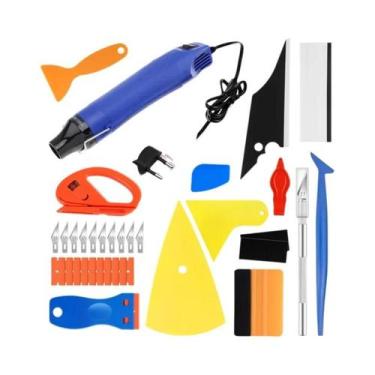 Imagem de Kit De Ferramentas Para Aplicação De Vinil: Pistola De Calor, Mini Ras