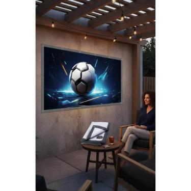 Imagem de 2x Telão 150 Polegadas HD: Cinema em Casa e Projeções Impecá - Congrat