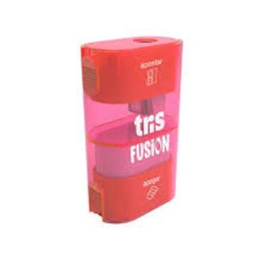Imagem de Apontador com Depósito + Borracha 2 em 1 Fusion - Tris, Vermelho