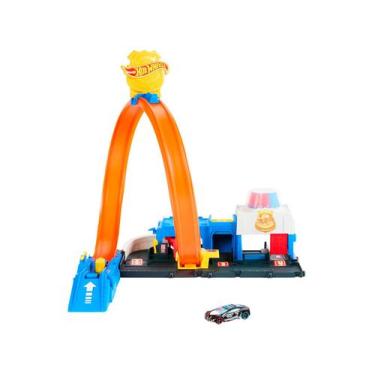 Imagem de Kit Pista Hot Wheels Super Delegacia de Polícia Mattel