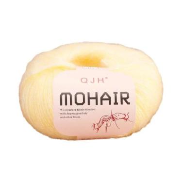 Imagem de Fio De Mohair Acrílico Macio E Quente, 6 Pacotes De 150g Para Tricô Ar