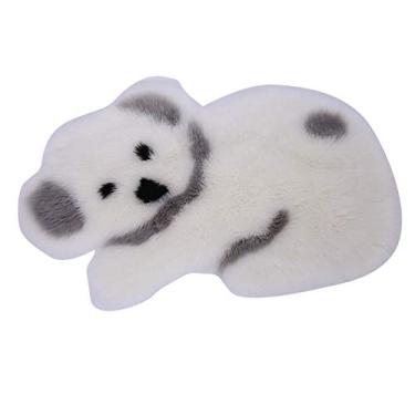 Imagem de Tapete de pelúcia artificial, tapetes macios, estilo desenho animado, adequado para casa, sala de estar, entrada, quarto, sala de estudo, banheiro, não cai, antiderrapante, lavável, 6090 cm, A