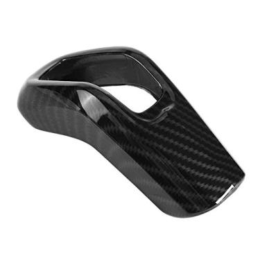 Imagem de KIMISS Acabamento de capa de câmbio de engrenagem de carro de fibra de carbono para Sport 2014-2017