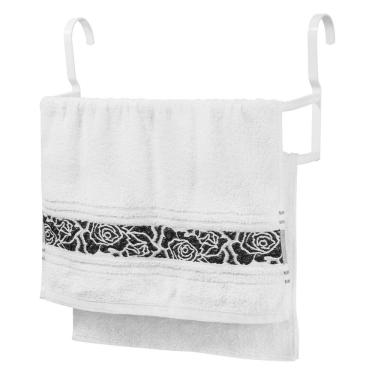 Imagem de Porta Toalhas Duplo Toalheiro Para Box Branco 48cm